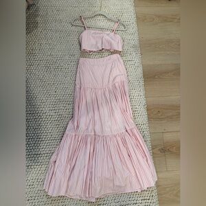 Striped Pink Two-Piece Set